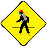 Structural firefighter crossing
