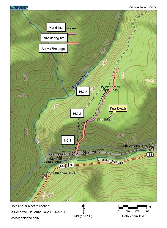 Rattle Fire Snag Incident map