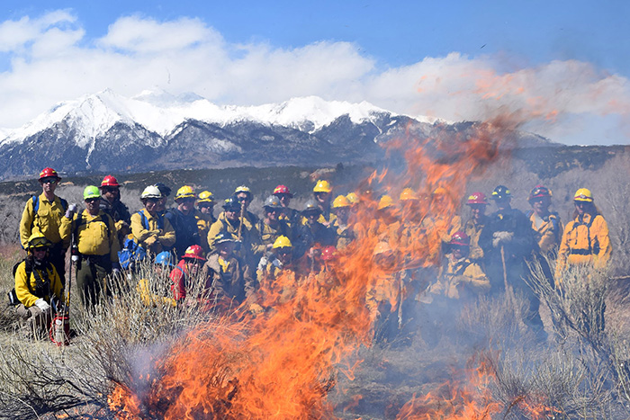 A happy crew from S-130/190 Basic Firefighter, #173 in August, 2015.